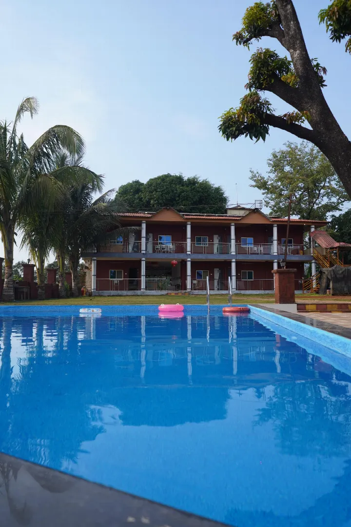 Swimming pool and resort rooms